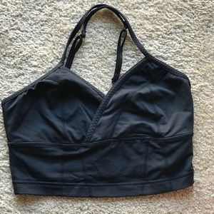 Lulu lemon black sports bra.